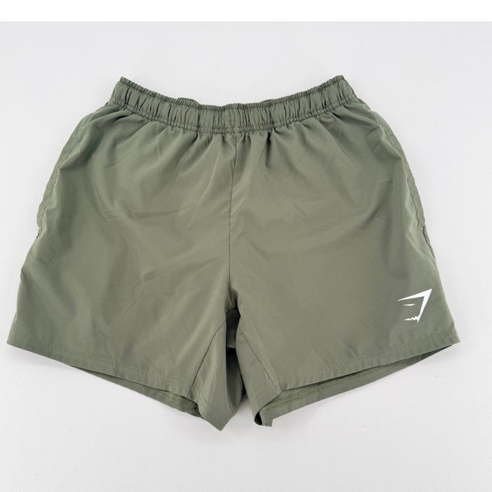 Gymshark Olive Green Athletic Shorts Running Training Size S